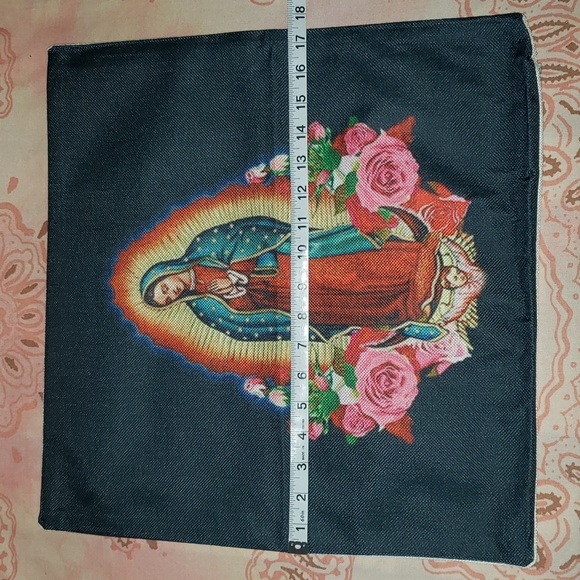 Our Lady of Guadalupe Pillow Cover. Nuestra Señora de Guadalupe. Virgen de Guada - Picture 8 of 10